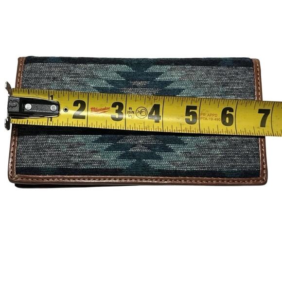 Tony Lama Rodeo Wallet RFID Genuine Leather Western Aztec Bifold NEW IN BOX - Picture 4 of 8
